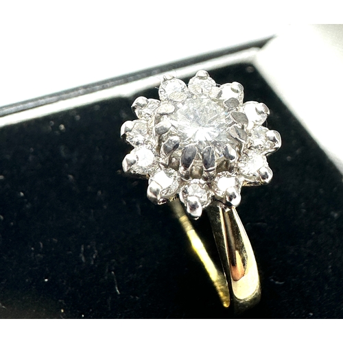 163 - 18ct gold diamond ring weight 4.3g