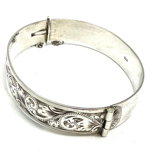 278 - Vintage silver bangle weight 31g