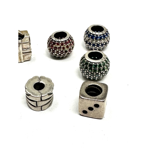 279 - 8 pandora silver charms weight 23g