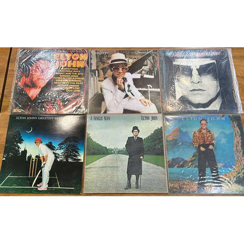 25 - Selection of Elton John LP/ Albums to include Caribou, A Single Man, Victim of love, Greatest hits, ... 