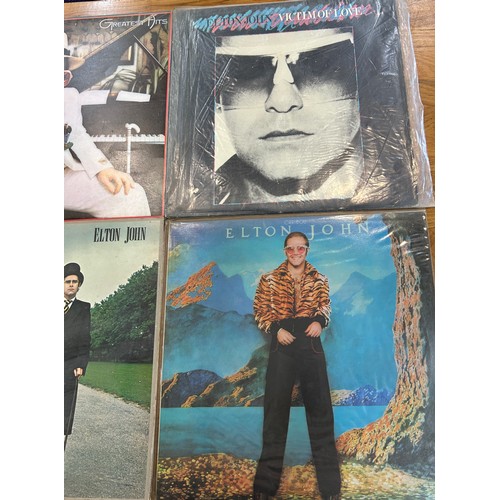 25 - Selection of Elton John LP/ Albums to include Caribou, A Single Man, Victim of love, Greatest hits, ... 