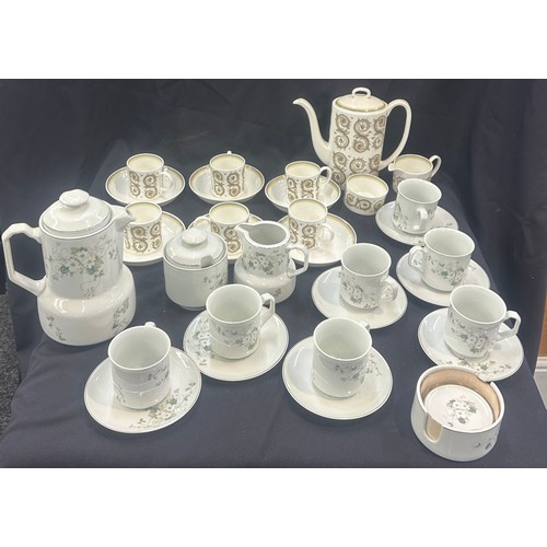 593 - Susie copper design Real brasil porcelain tea/ coffee set and one other