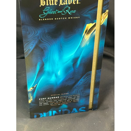 591 - Boxed 1 litre bottle of Johnnie Walker Blue Label Ghost and rare whisky, sealed