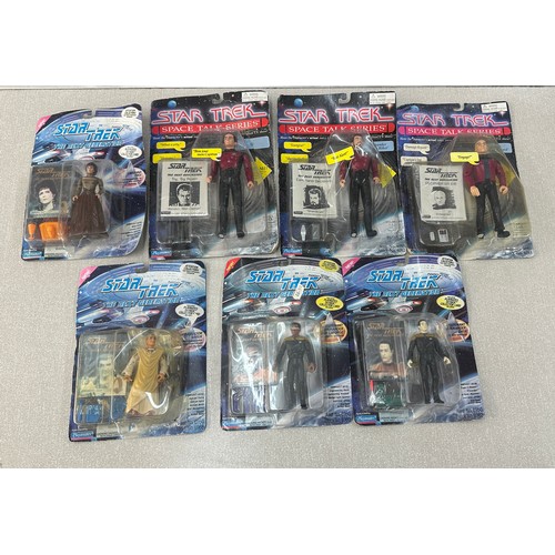 80 - Selection of assorted Star trek figures includes talking series etc