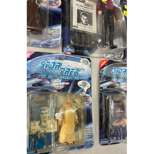 80 - Selection of assorted Star trek figures includes talking series etc