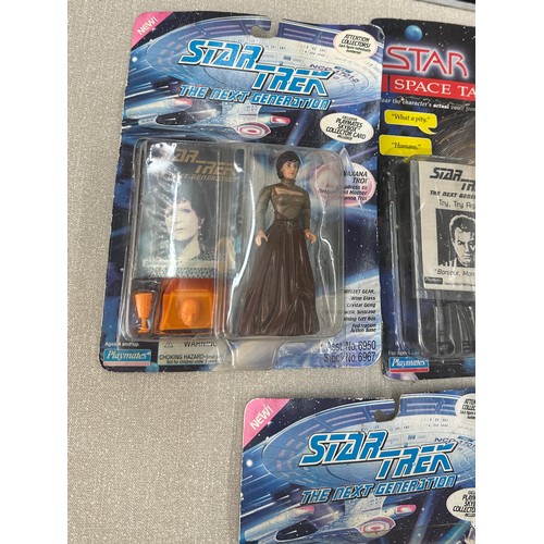 80 - Selection of assorted Star trek figures includes talking series etc