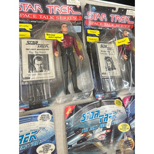 80 - Selection of assorted Star trek figures includes talking series etc