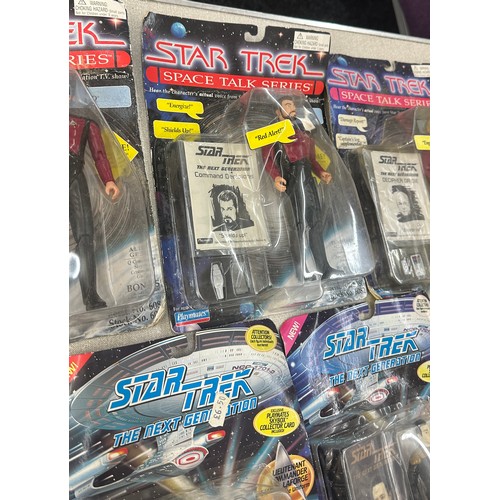 80 - Selection of assorted Star trek figures includes talking series etc