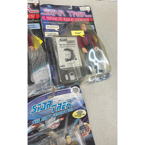 80 - Selection of assorted Star trek figures includes talking series etc