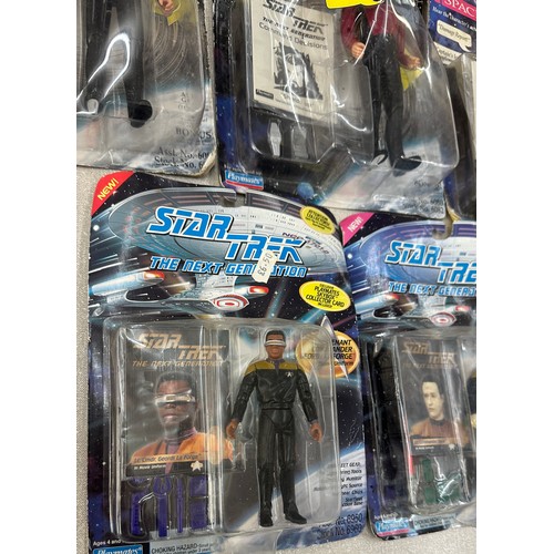 80 - Selection of assorted Star trek figures includes talking series etc