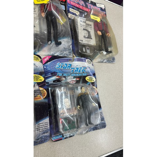 80 - Selection of assorted Star trek figures includes talking series etc