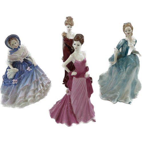 523 - 2 x Coalport ladies of fashion to include Felicity, Elizabeth, 2 x Royal Doulton seconds, ladies Ali... 