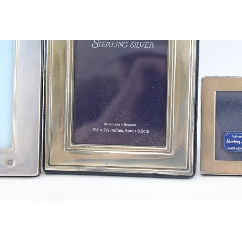 52 - 4 x .925 sterling silver photograph frames