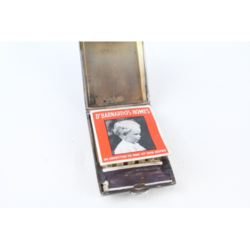 63 - 2 x .925 sterling matchbook cases