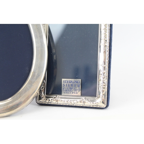 64 - 3 x .925 sterling photograph frames