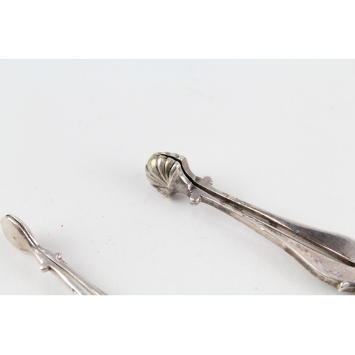 82 - 2 x .925 sterling sugar nips / tongs