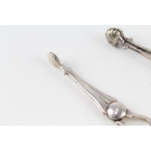 82 - 2 x .925 sterling sugar nips / tongs