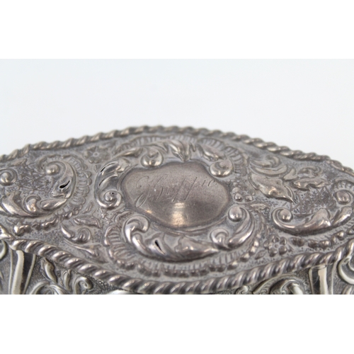 89 - .925 sterling silver trinket / jewellery box