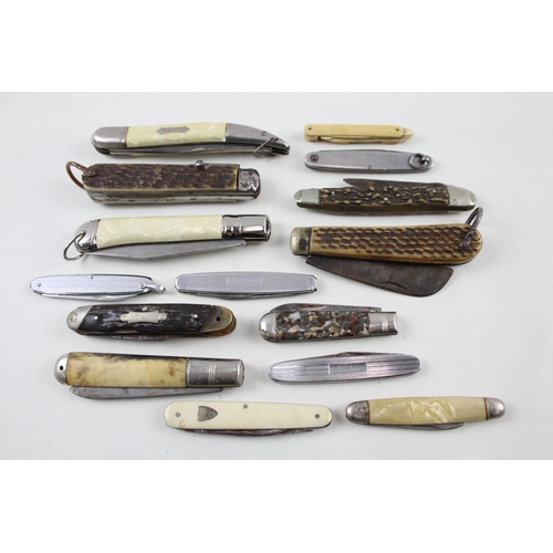 584 - 15 x Vintage Assorted Pocket KNIVES