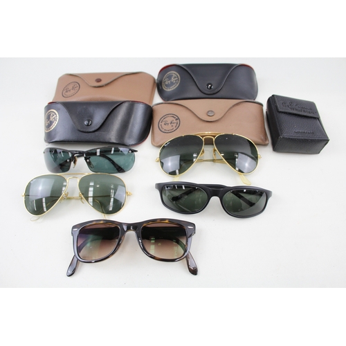 596 - Rayban Sunglasses / Glasses Inc Cases x 5