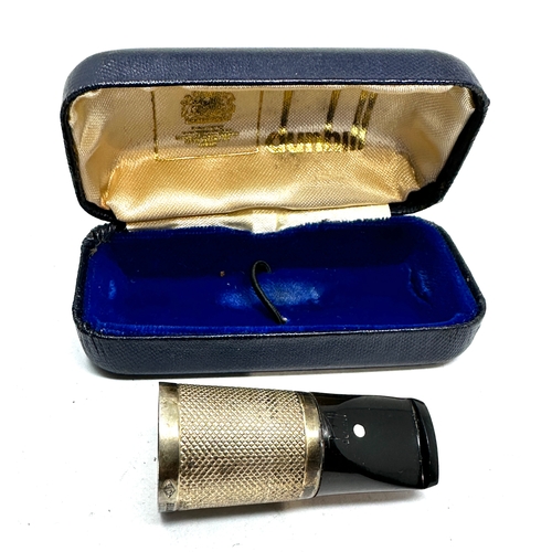 560 - Rare original boxed silver Dunhill cigar holder