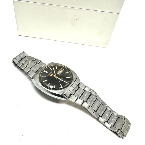 379 - Boxed gents seiko automatic wristwatch 6309-848a the watch is ticking