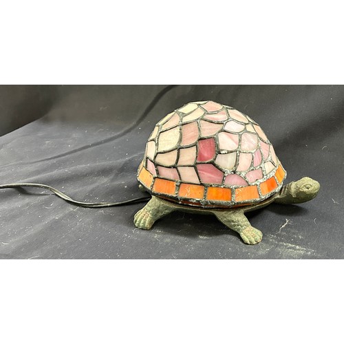 93 - Tiffany style turtle lamp, working order