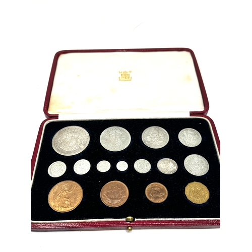 540 - Silver Specimen 1937 15 Coin Set Crown - Farthing & Maundy Money original boxed set in unc condition