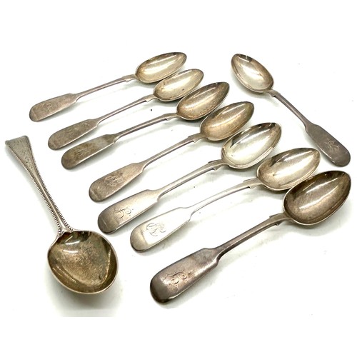 517 - Selection hallmarked silver teaspoons, total approximate weight 197g