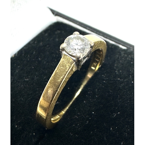 180 - 18ct gold diamond solitaire ring 0.25ct diamond weight 3.9g