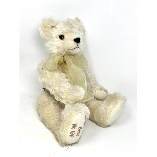 476 - Herman teddy bear classic white bear Nr 195