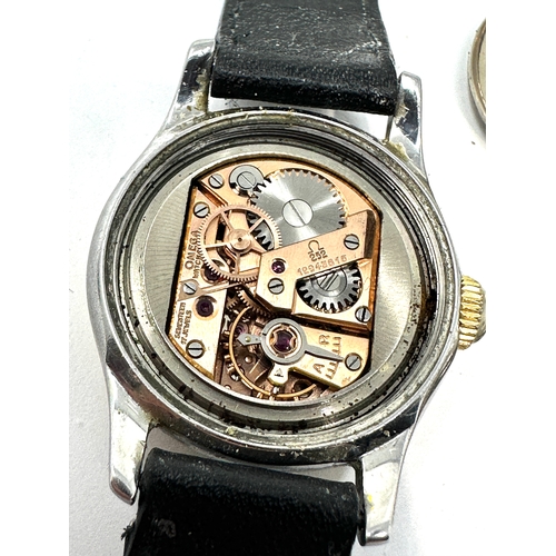 389 - vintage ladies omega wristwatch cal 252 the watch ticks when shaken the winder keeps winding gold & ... 