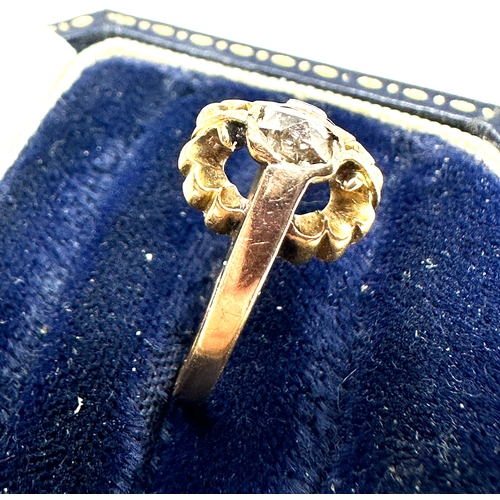 199 - Antique 18ct gold Rose diamond ring weight 2.8g b