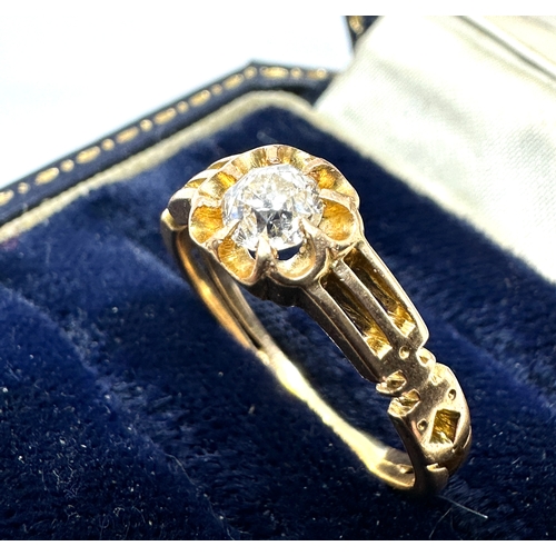 200 - Antique 18ct old cut diamond ring weight 3.5g