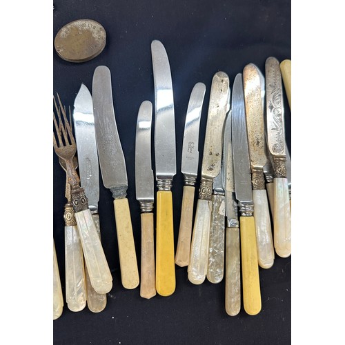 23 - Assortment of EPNS cutlery