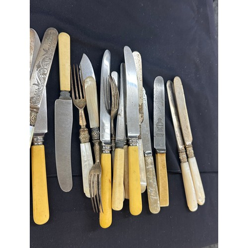 23 - Assortment of EPNS cutlery