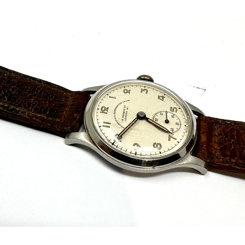 402 - Vintage Goldsmiths and Silversmiths co Ltd gents wristwatch the watch is ticking