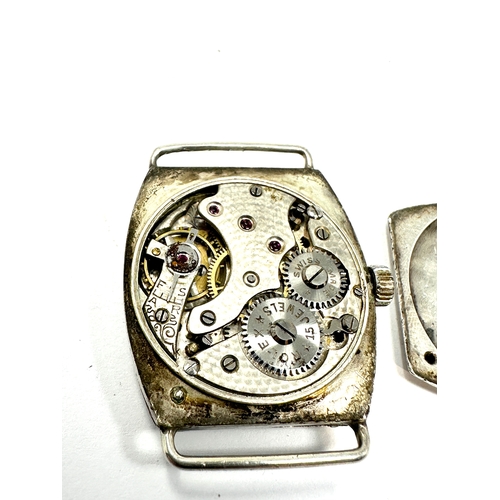 417 - 1940s Silver Rolex gents wristwatch the watch is ticking