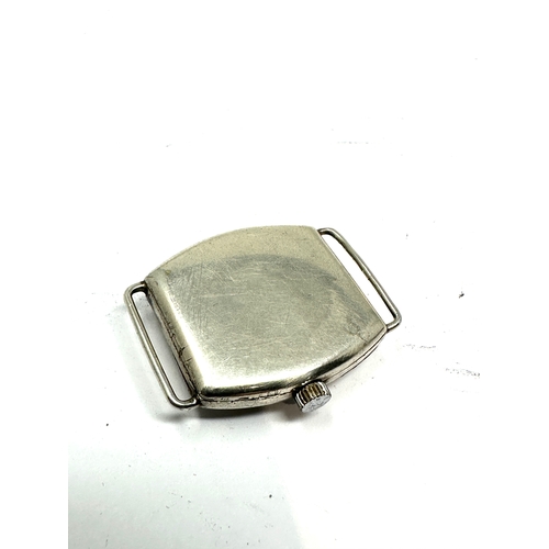 417 - 1940s Silver Rolex gents wristwatch the watch is ticking