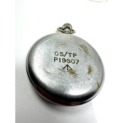 357 - ww2 helvetia military pocket watch the watch is ticking