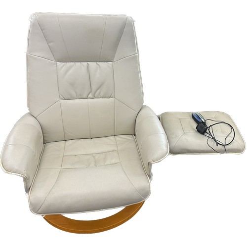 411 - Electric massage chair and stool in working order