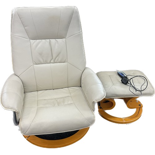 411 - Electric massage chair and stool in working order