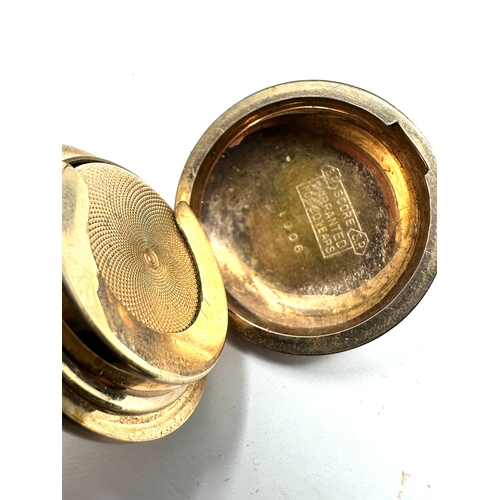 566 - Antique gold plated sovereign case