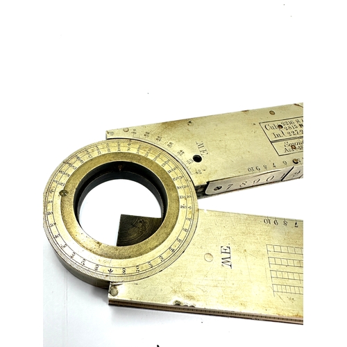 568 - Fine rare early 19th century folding  measure scientific instrument complete measures approx 18cm wh... 