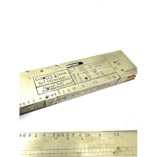 568 - Fine rare early 19th century folding  measure scientific instrument complete measures approx 18cm wh... 