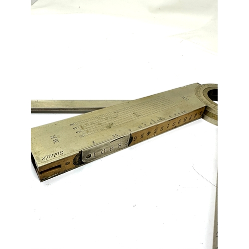 568 - Fine rare early 19th century folding  measure scientific instrument complete measures approx 18cm wh... 