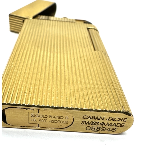 571 - Caran d'Ache cigarette Lighter - Gold Plated