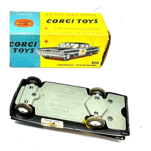 504 - Corgi 223 Chevrolet State Patrol In Original Box