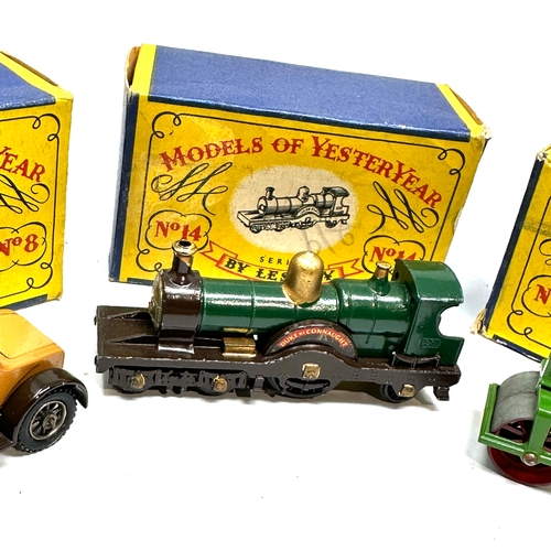 508 - 3 original boxed Lesney models of yesteryear No 8 14 & 11