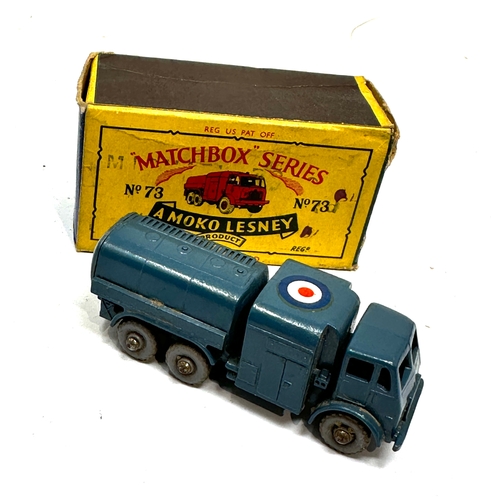 510 - Lesney Moko Matchbox No 73 - Leyland Pressure Refueller original boxed